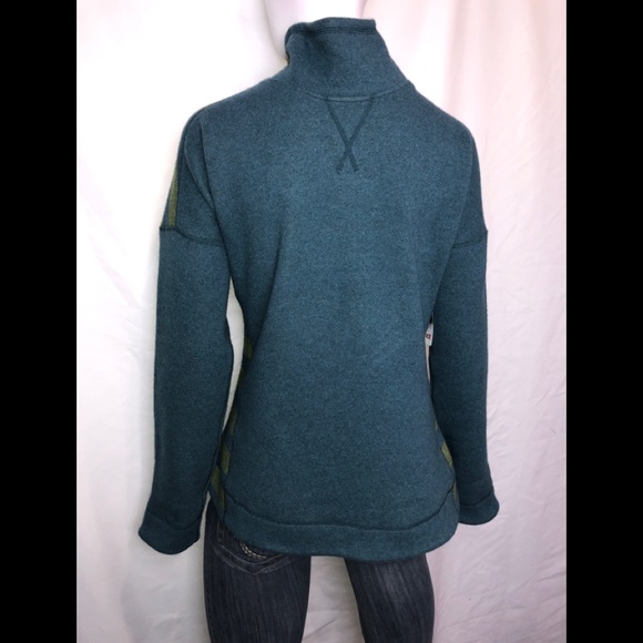 Marmot Vivian Sweater $110 Wool Blend Blue Large - Picture 4 of 8